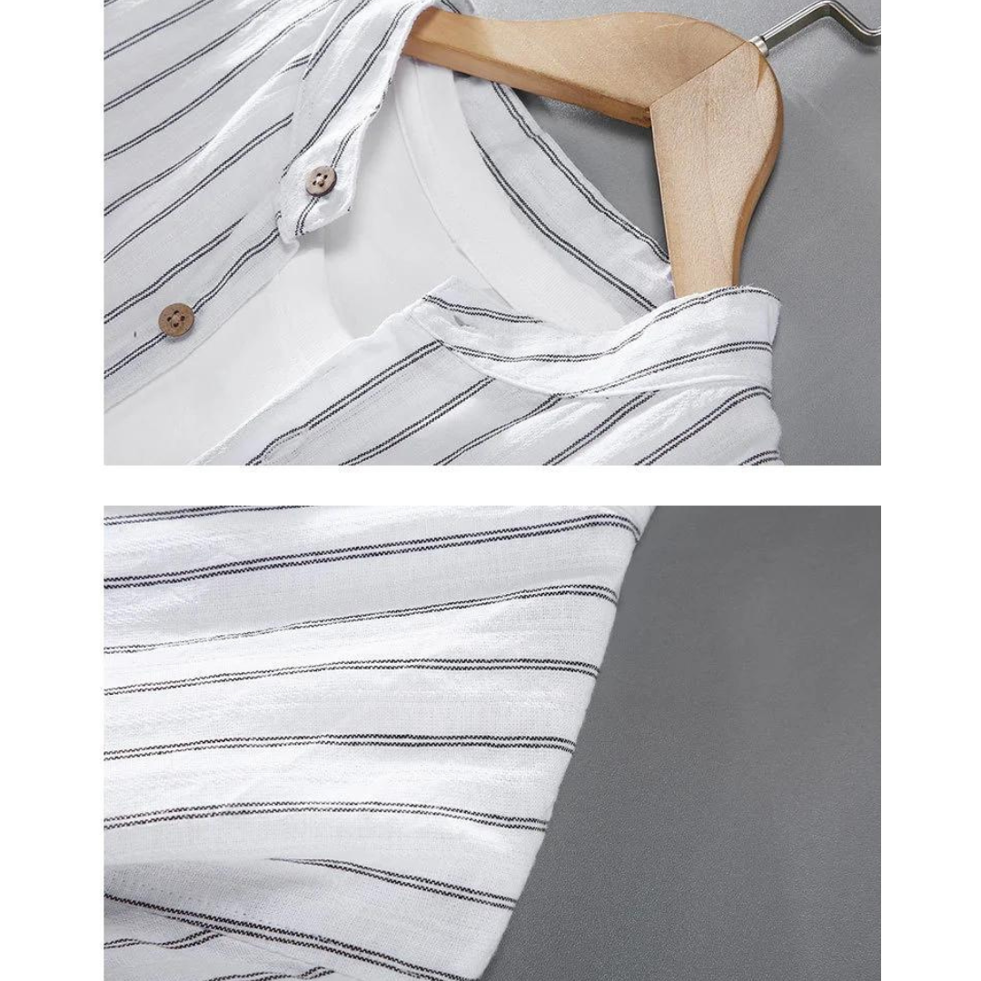 Linen Cotton Button-Down - Shirt