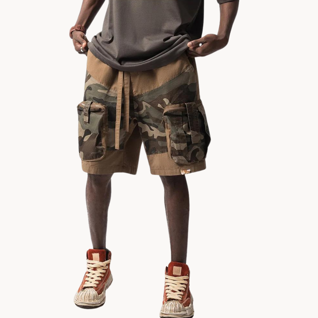 Camo Print Relaxed Fit - Shorts