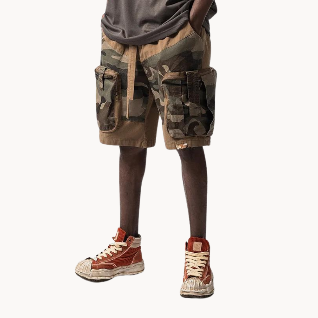 Camo Print Relaxed Fit - Shorts