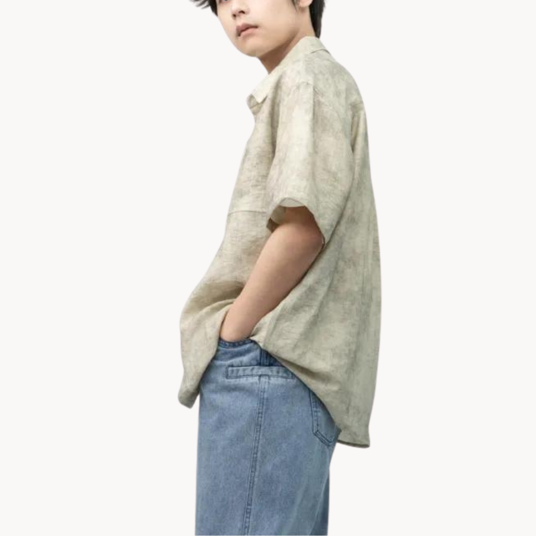 Linen Camp Collar - Shirt