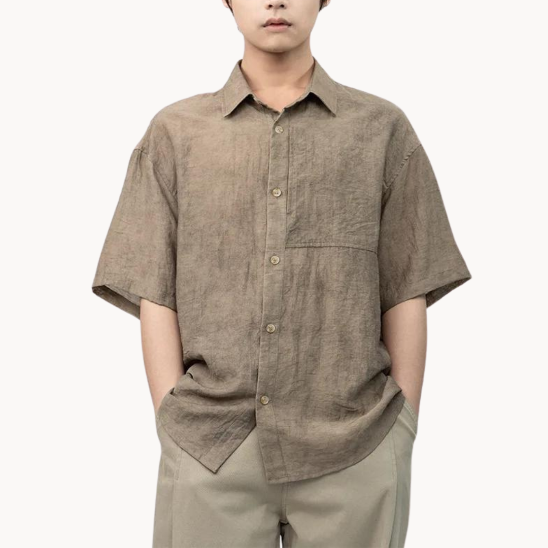 Linen Camp Collar - Shirt