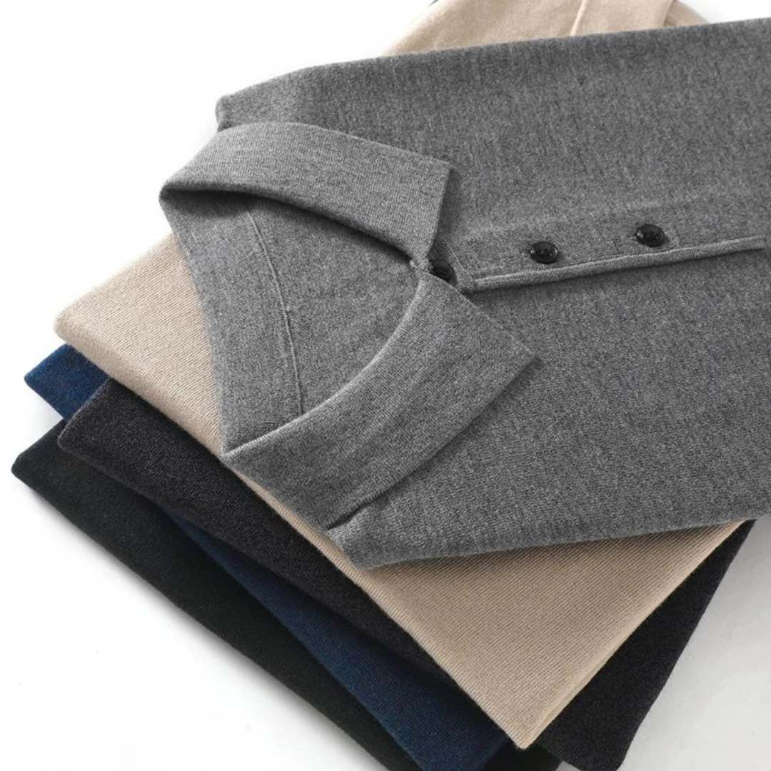 Tailored Wool Button-Down - Shirt