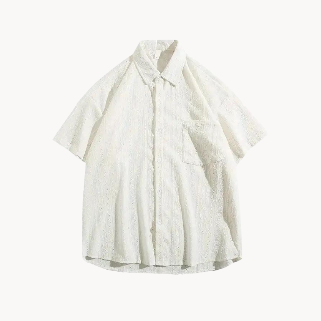 Driftwood Oversized Button-Front - Polo Shirt