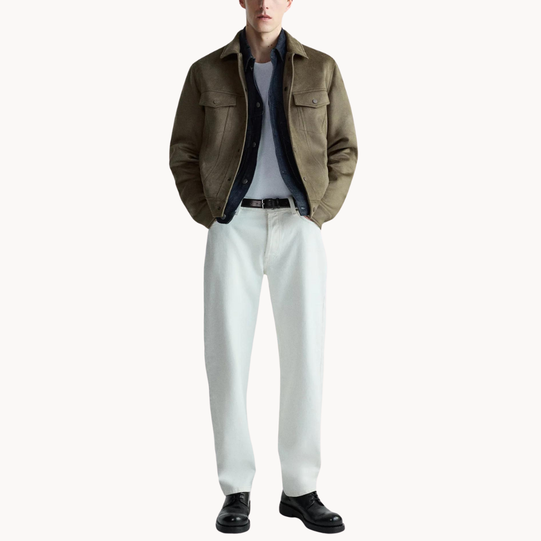 Suede Snap-Front - Jacket