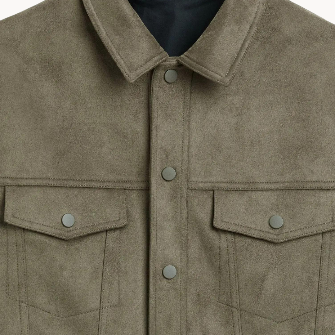 Suede Snap-Front - Jacket