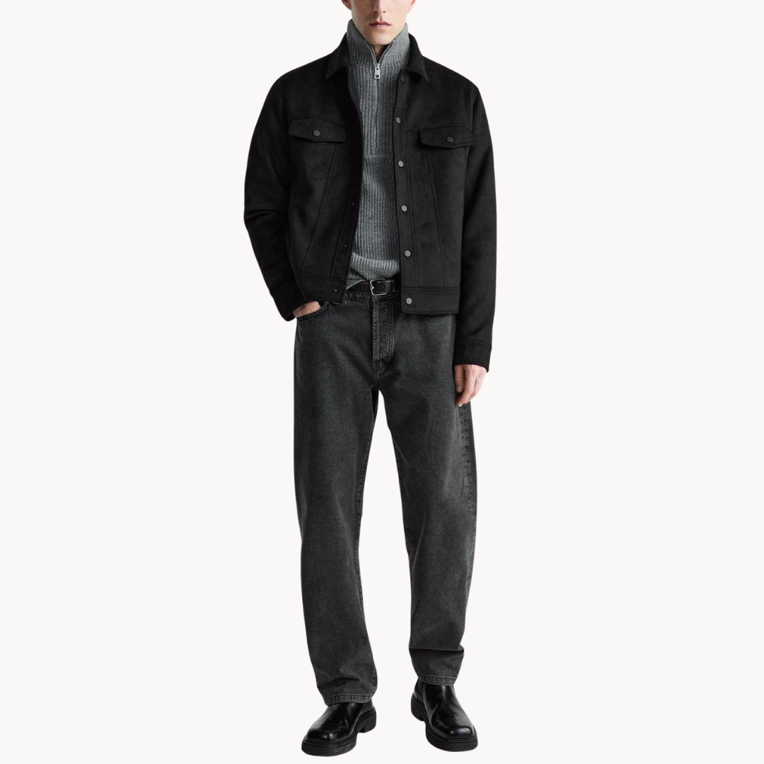 Suede Snap-Front - Jacket