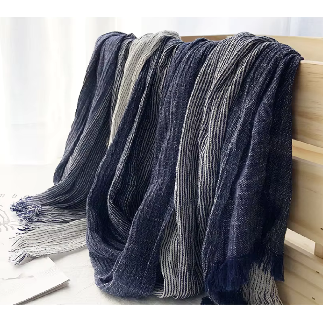 Cannes Harbor Print - Scarf