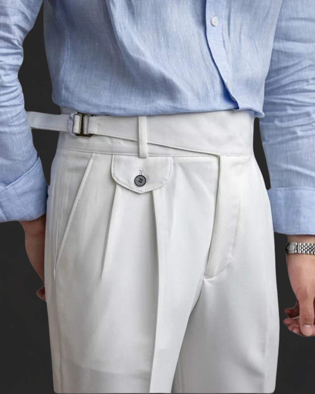 Pleated Tailored - Trousers