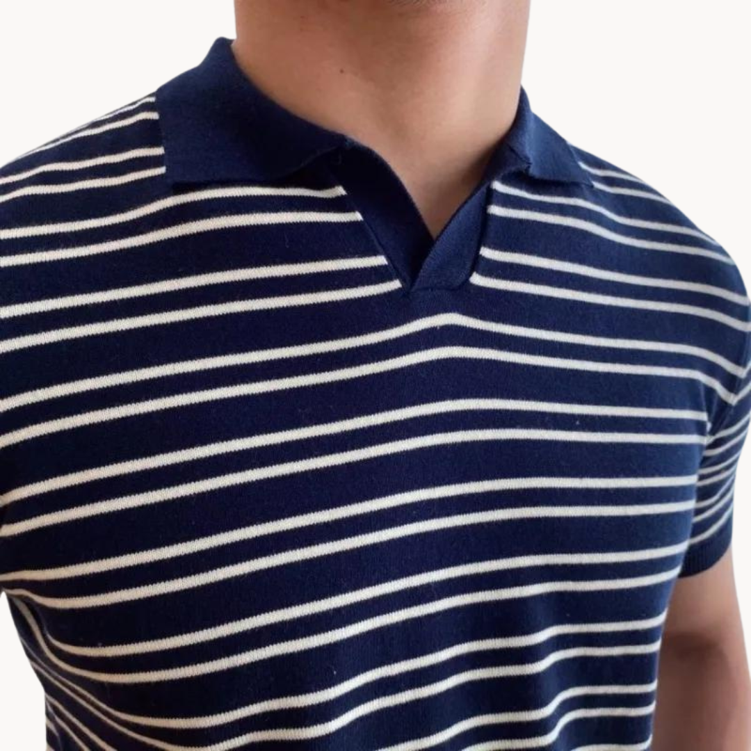 Striped Natale Polo - Polo Shirt
