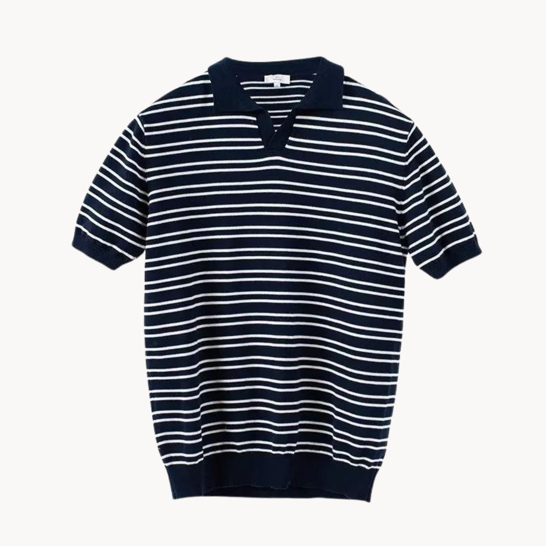 Striped Natale Polo - Polo Shirt