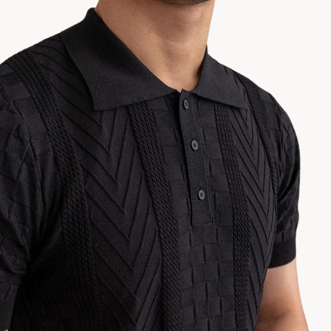 Dante Jacquard Polo - Polo Shirt