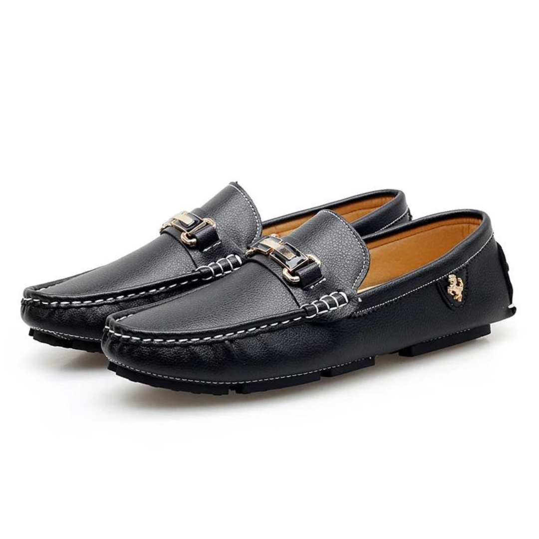 Genuine Leather Slip-On - Moccasins