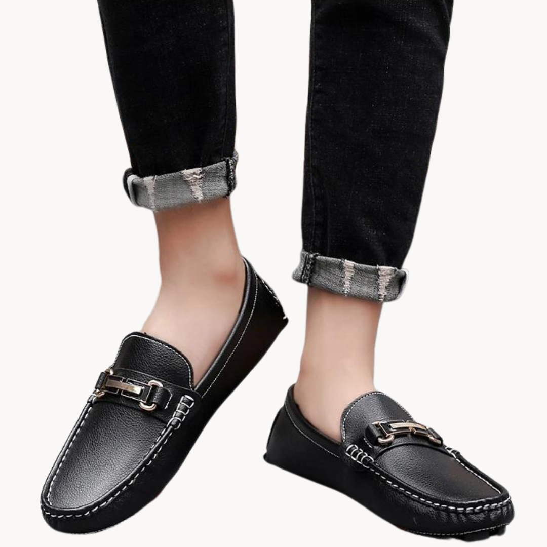 Genuine Leather Slip-On - Moccasins