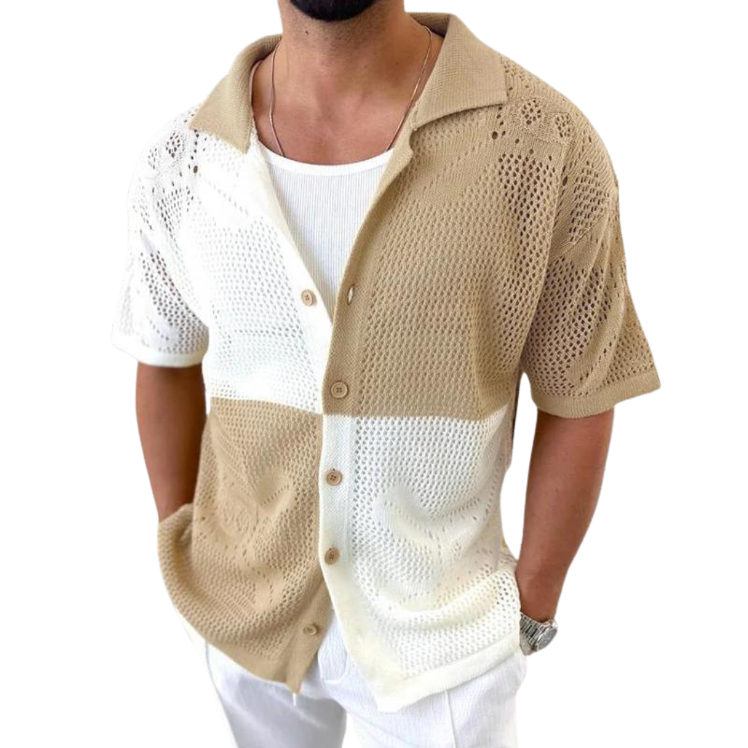 Cascade Sheer Knitted Mesh - Shirt