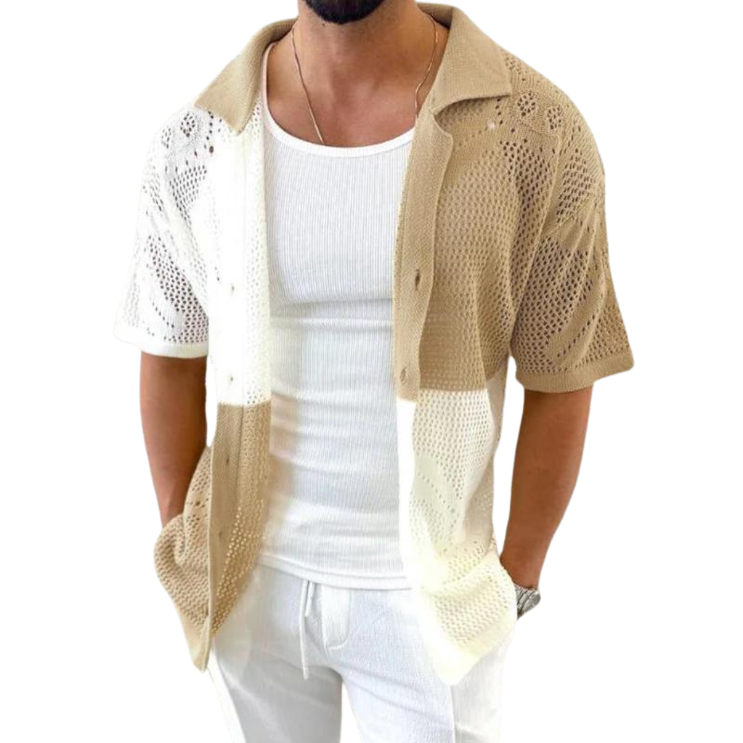 Cascade Sheer Knitted Mesh - Shirt