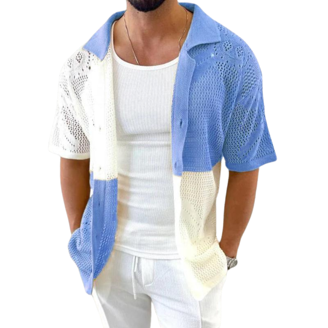 Cascade Sheer Knitted Mesh - Shirt