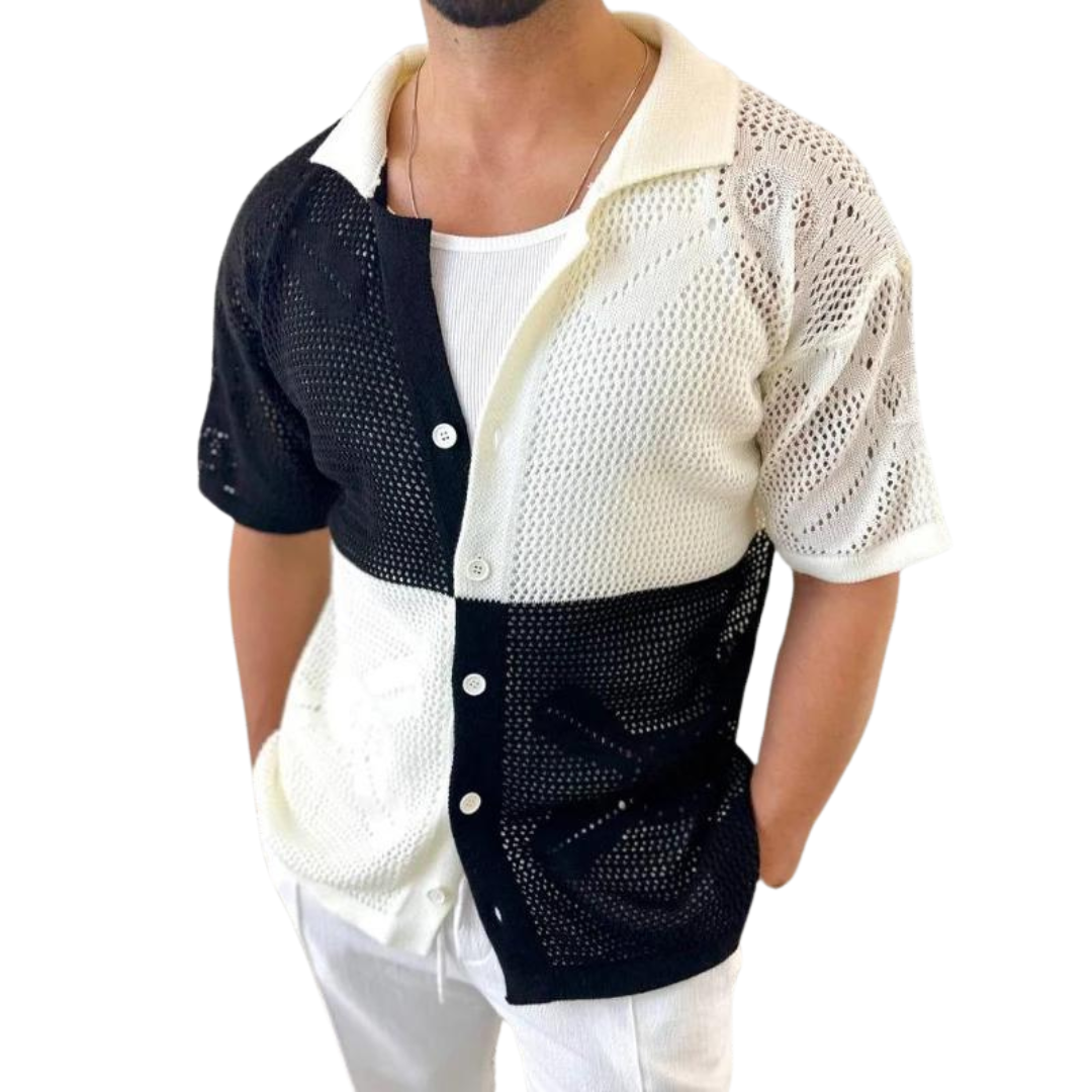 Cascade Sheer Knitted Mesh - Shirt