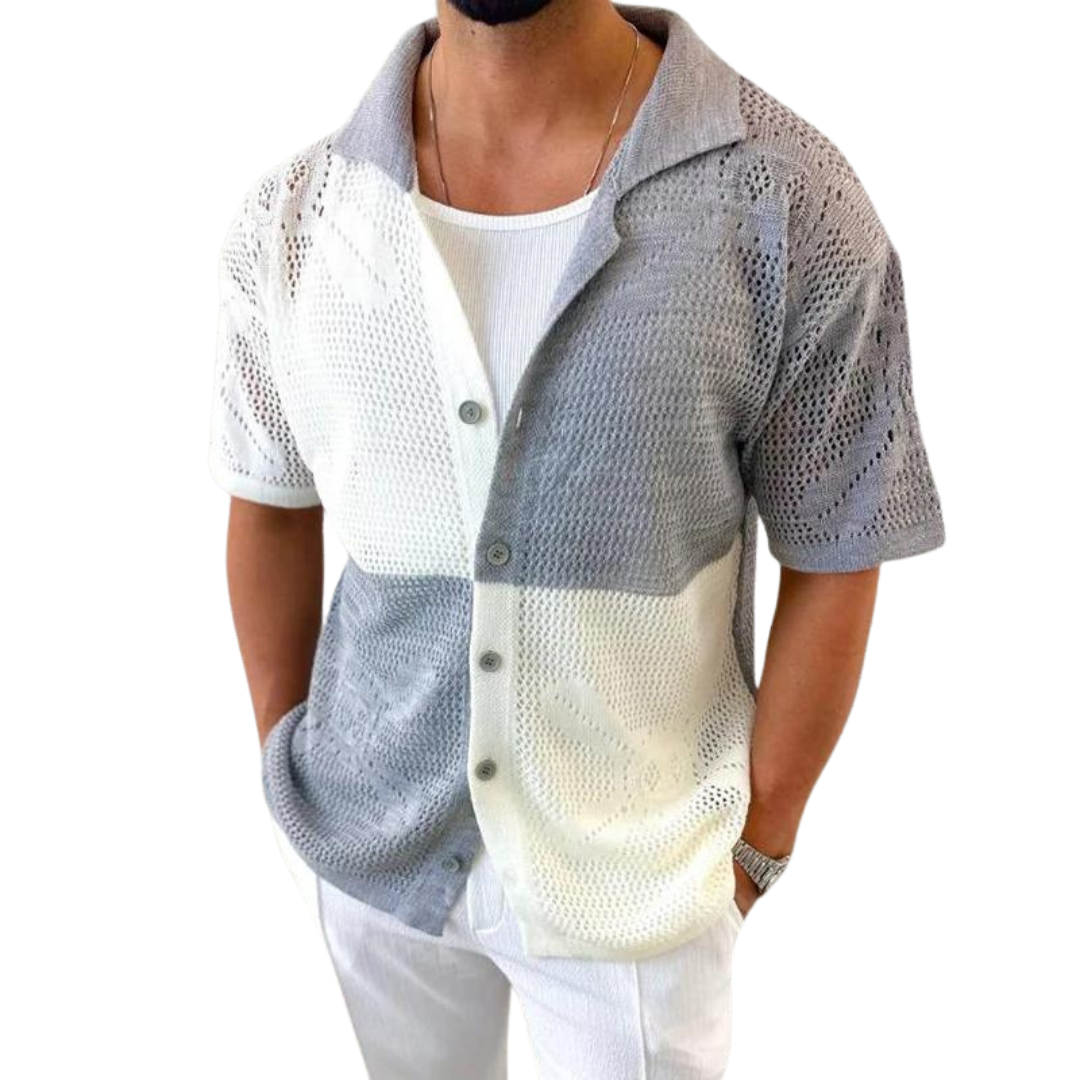 Cascade Sheer Knitted Mesh - Shirt