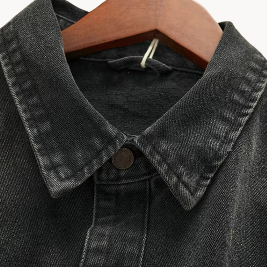 Washed Indigo Denim Western - Shirt