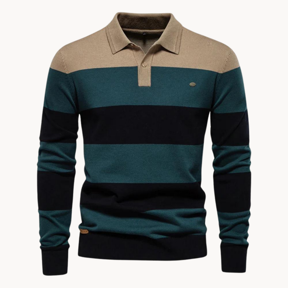 Bellino Ribbed Polo Collar - Sweater CASA LARO MEN
