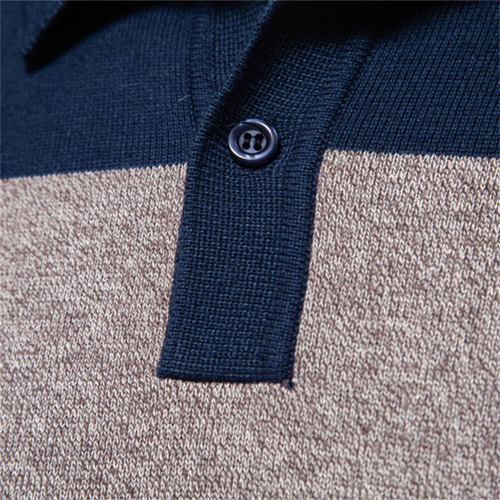 Bellino Ribbed Polo Collar - Sweater CASA LARO MEN