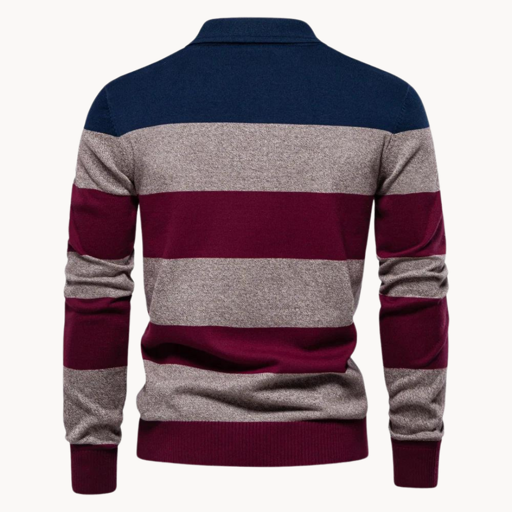 Bellino Ribbed Polo Collar - Sweater CASA LARO MEN