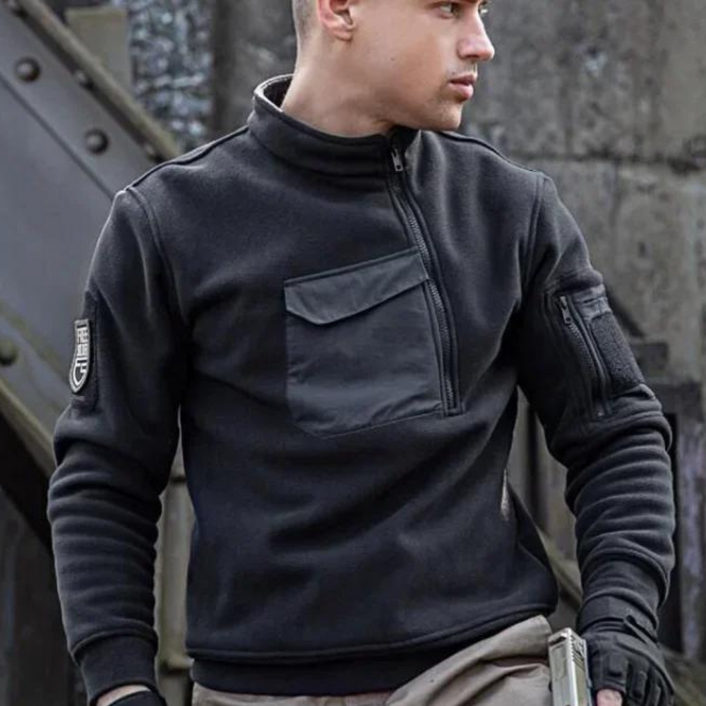 Black Tactical Fleece - Jacket CASA LARO MEN