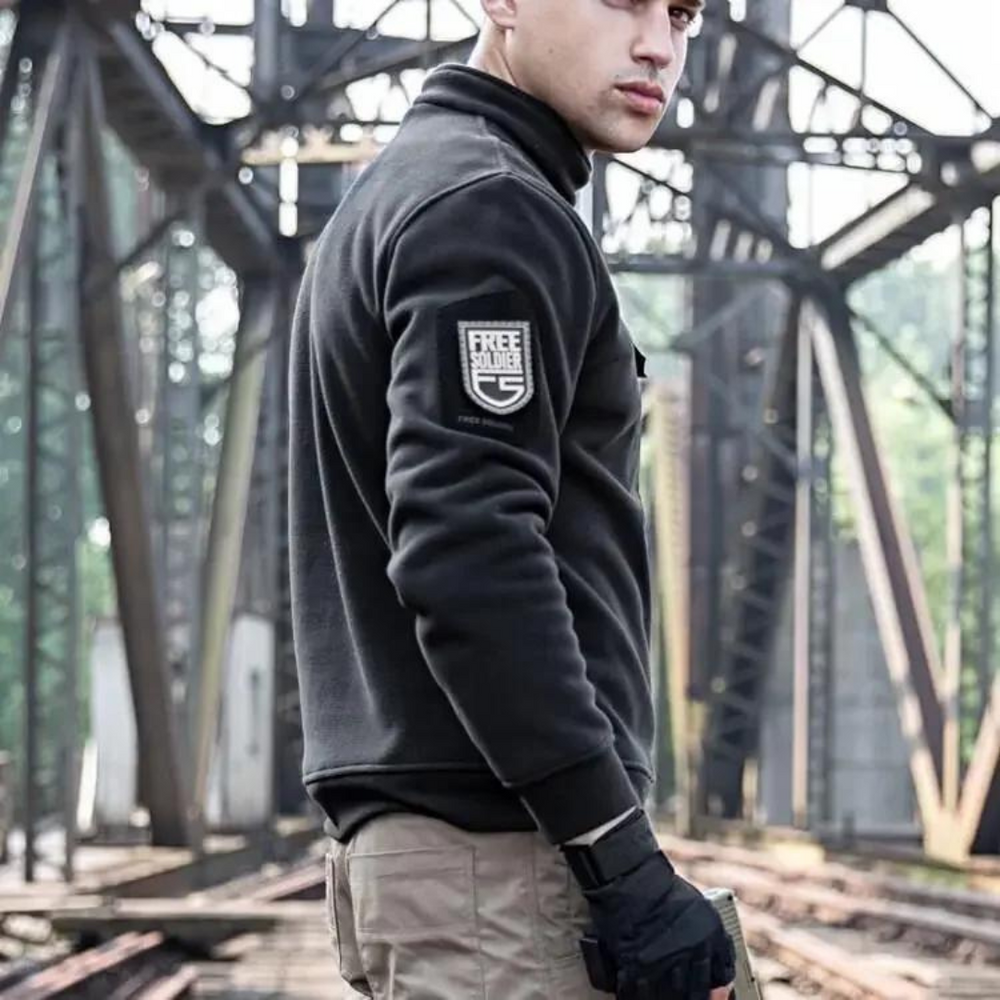 Black Tactical Fleece - Jacket CASA LARO MEN