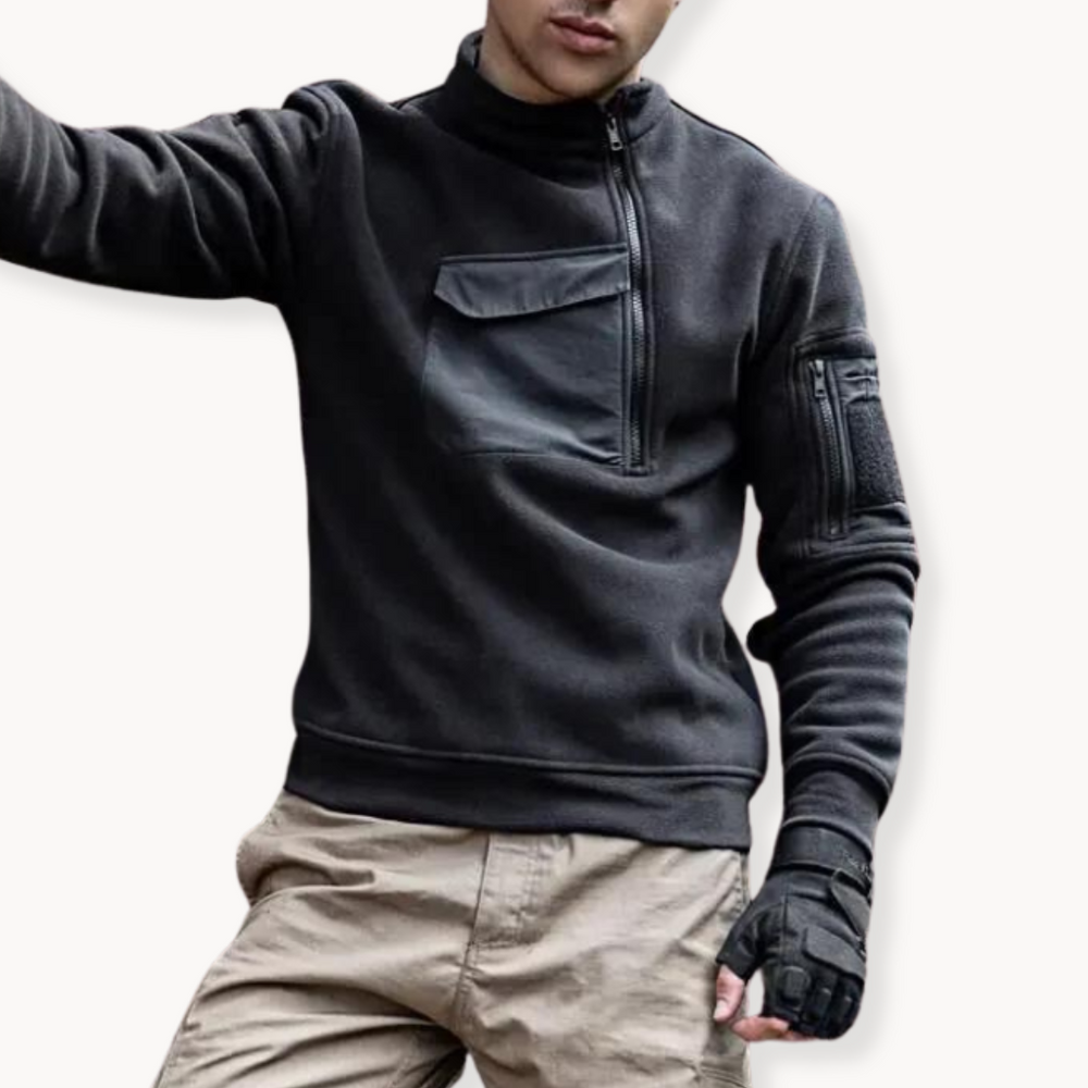 Black Tactical Fleece - Jacket CASA LARO MEN