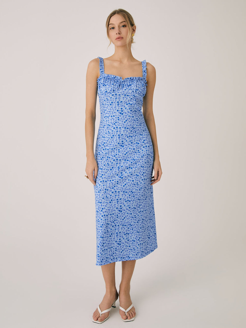 Boho Floral Print - Midi Dress CASA LARO