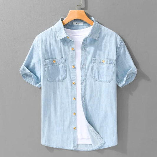 Bordeaux Denim - Shirt CASA LARO MEN