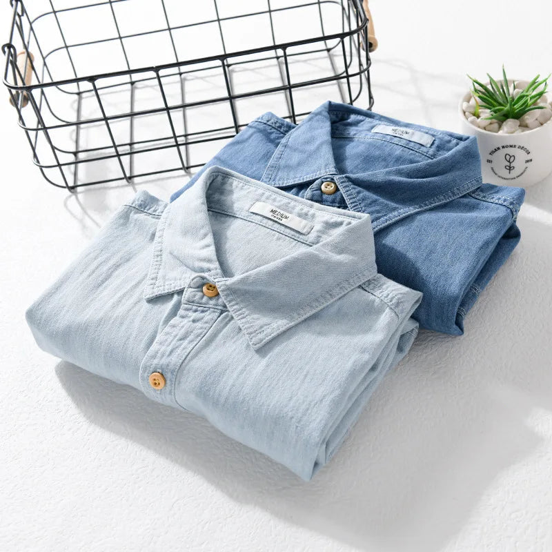 Bordeaux Denim - Shirt CASA LARO MEN
