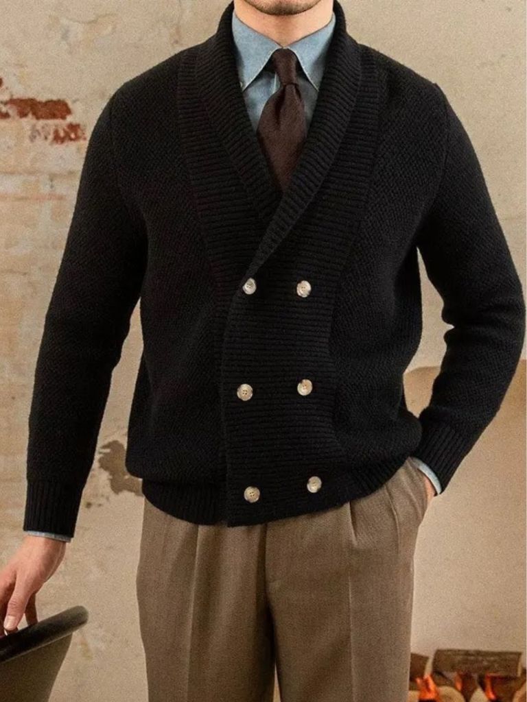 British Elegant Knit Cardigan - Casa  Laro CASA LARO