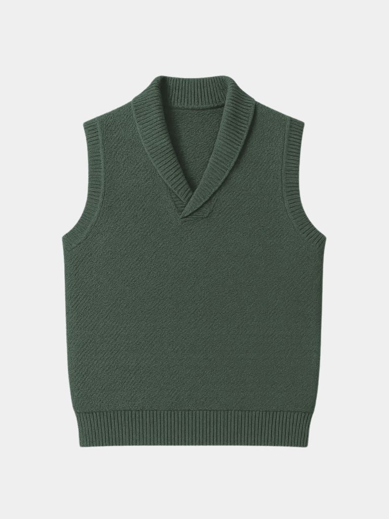 British Knit Vest Waistcoat - Casa  Laro CASA LARO