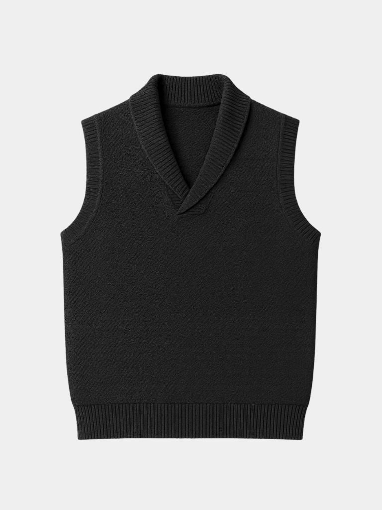 British Knit Vest Waistcoat - Casa  Laro CASA LARO