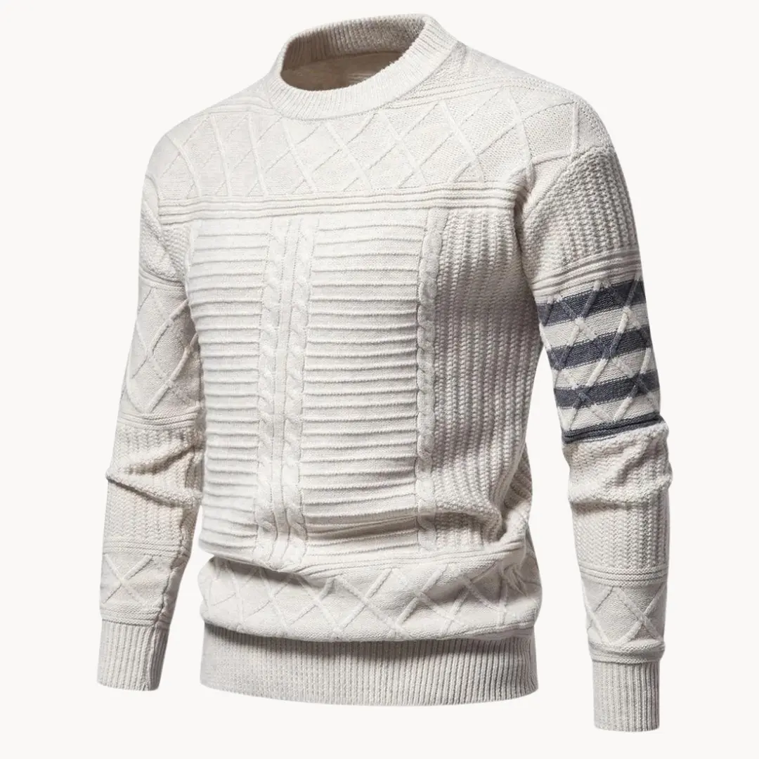 Cable Knit Crewneck - Sweater CASA LARO