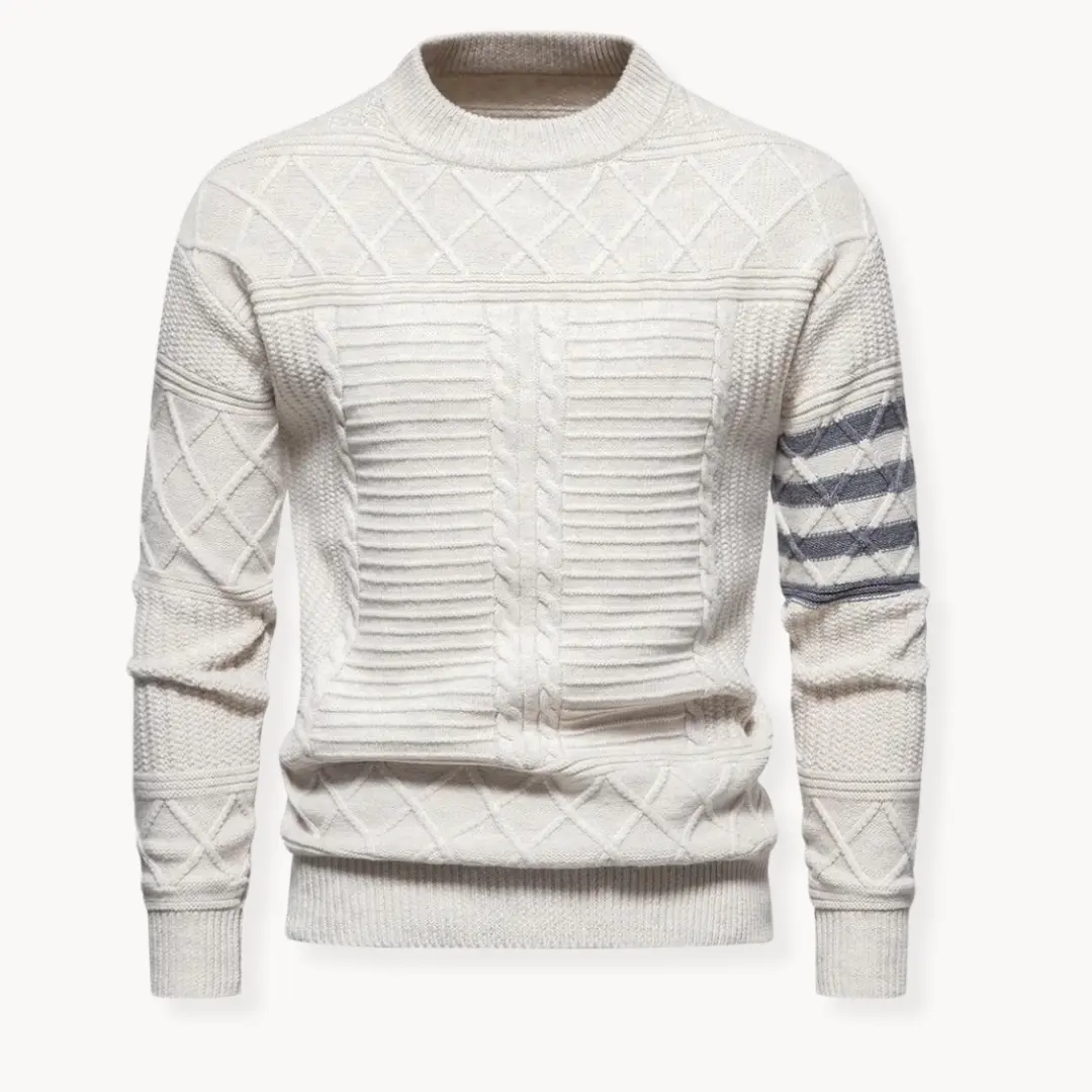 Cable Knit Crewneck - Sweater CASA LARO
