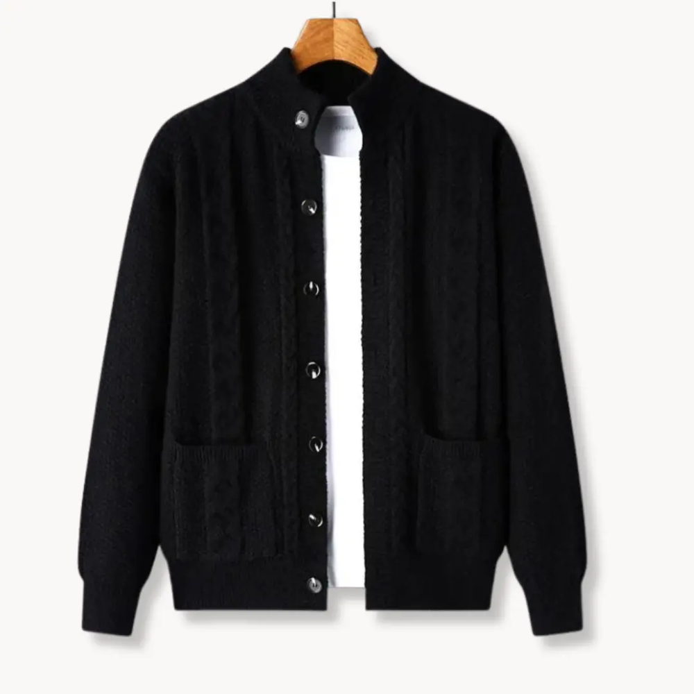 Cable Knit Wool - Cardigan CASA LARO
