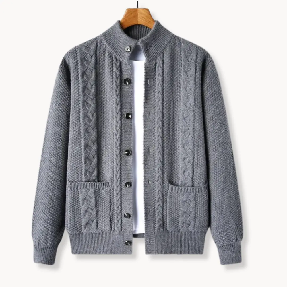 Cable Knit Wool - Cardigan CASA LARO