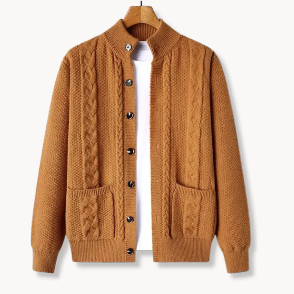 Cable Knit Wool - Cardigan CASA LARO