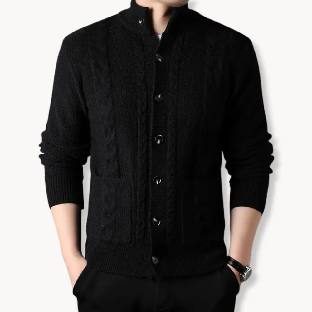 Cable Knit Wool - Cardigan CASA LARO