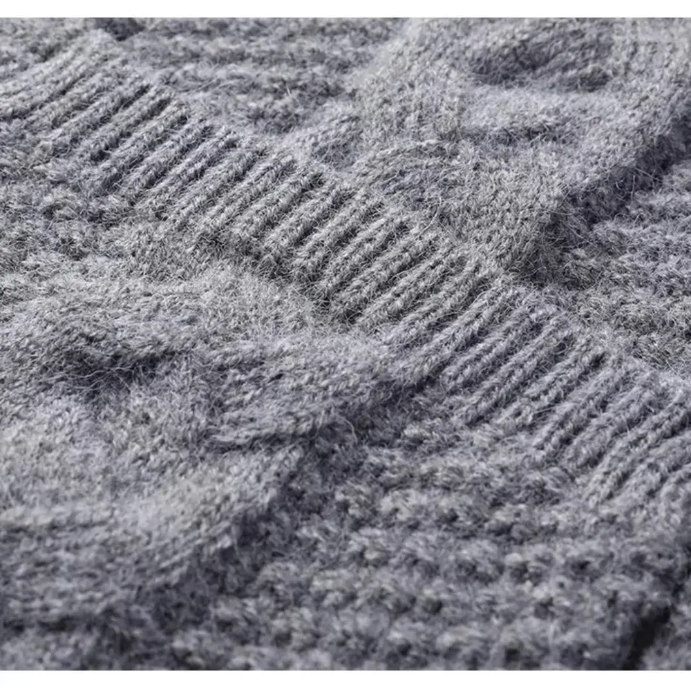 Cable Knit Wool - Cardigan CASA LARO