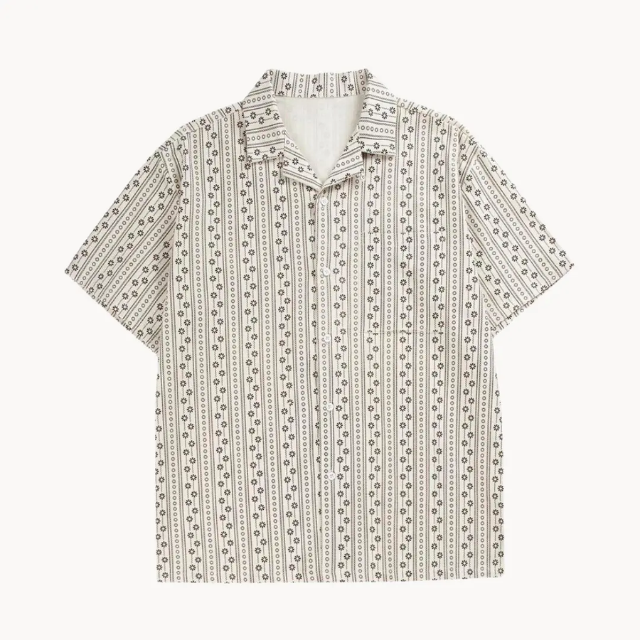 Camp Collar Button-Up - Shirt CAAYWORLD