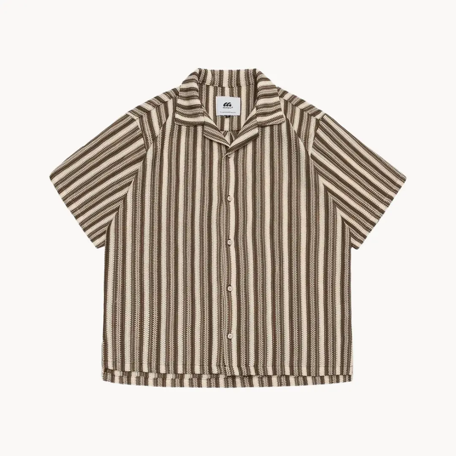 Camp Collar Relaxed Fit Button-Up - Shirt CAAYWORLD