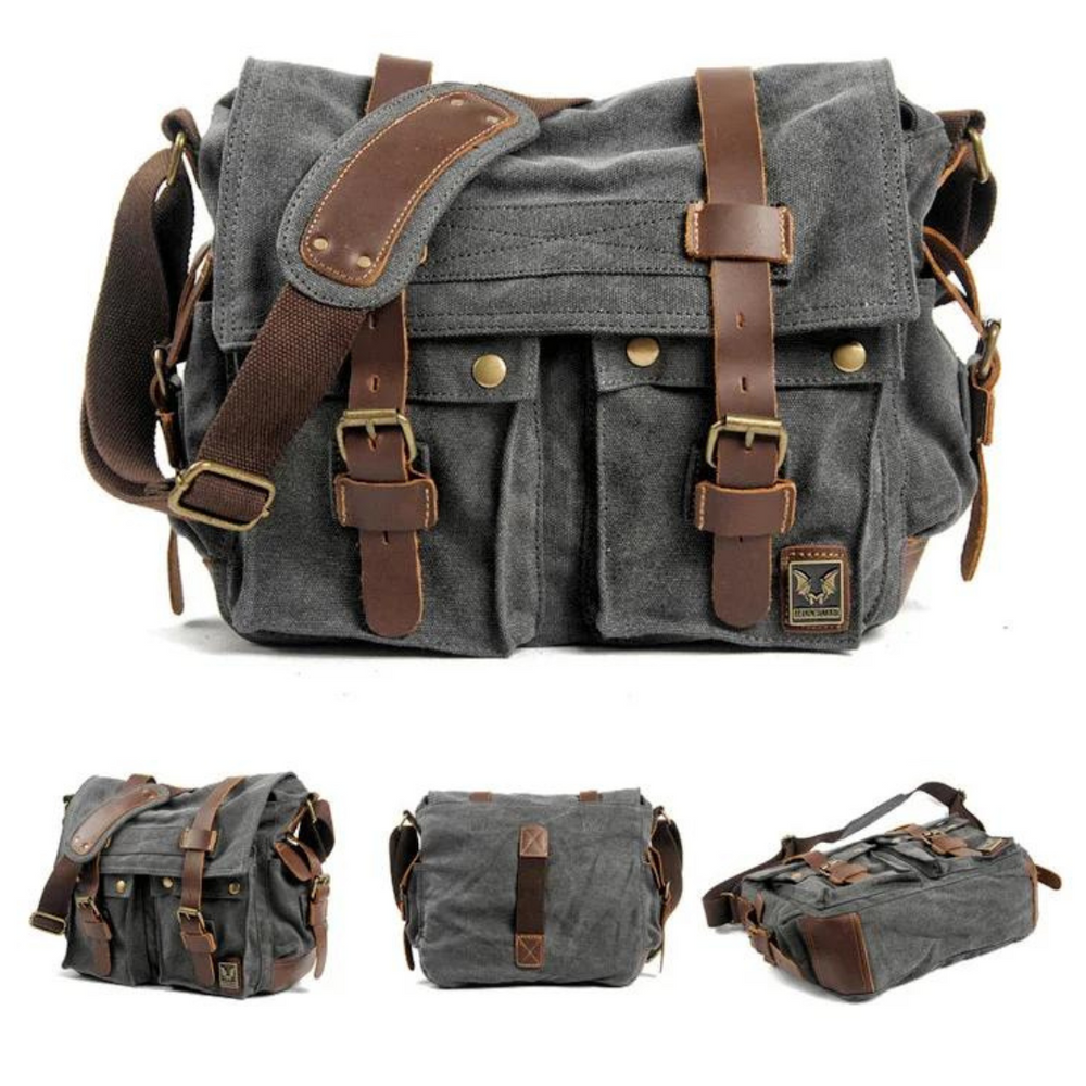 Canvas With Leather Trim - Bag CASA LARO