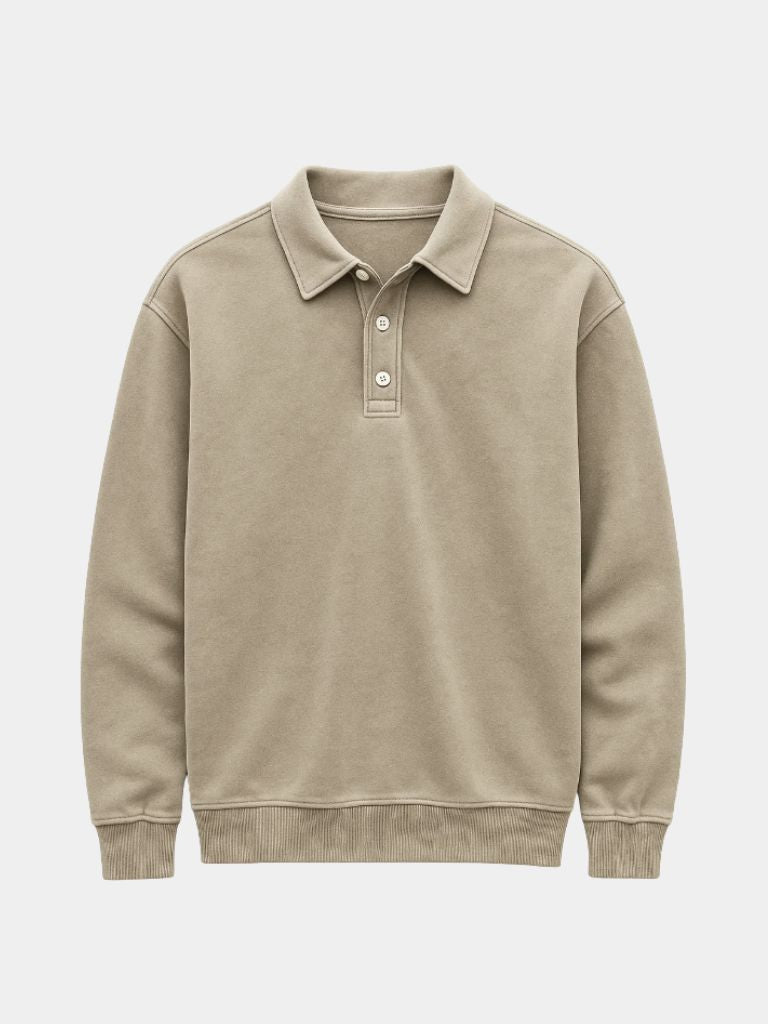 Canyon Mist Long Sleeve Polo Shirt – Casa  Laro CASA LARO