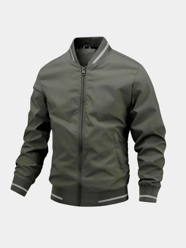 Casual Baseball Bomber Jacket - Casa  Laro CASA LARO