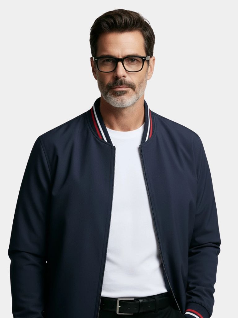 Casual Bomber Jacket - Casa  Laro CASA LARO