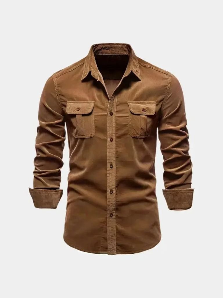 Casual Business Corduroy Shirt - Casa  Laro CASA LARO