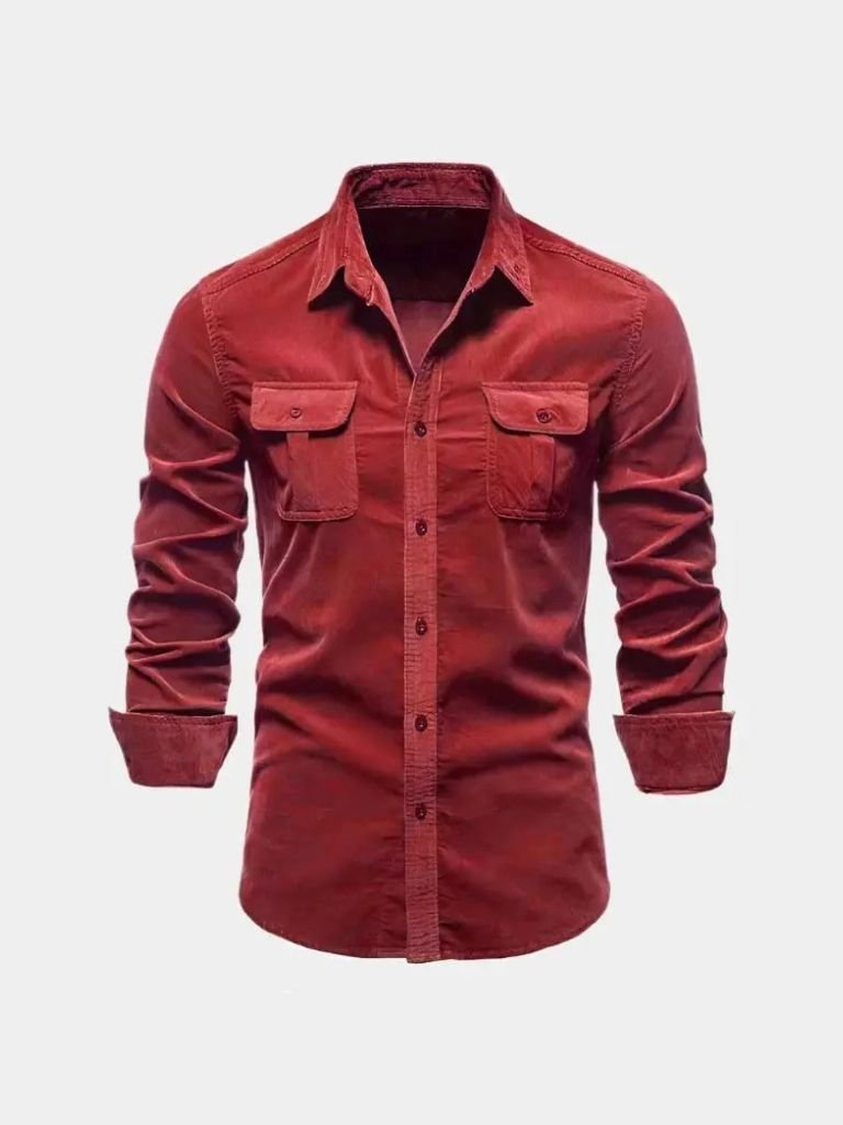 Casual Business Corduroy Shirt - Casa  Laro CASA LARO